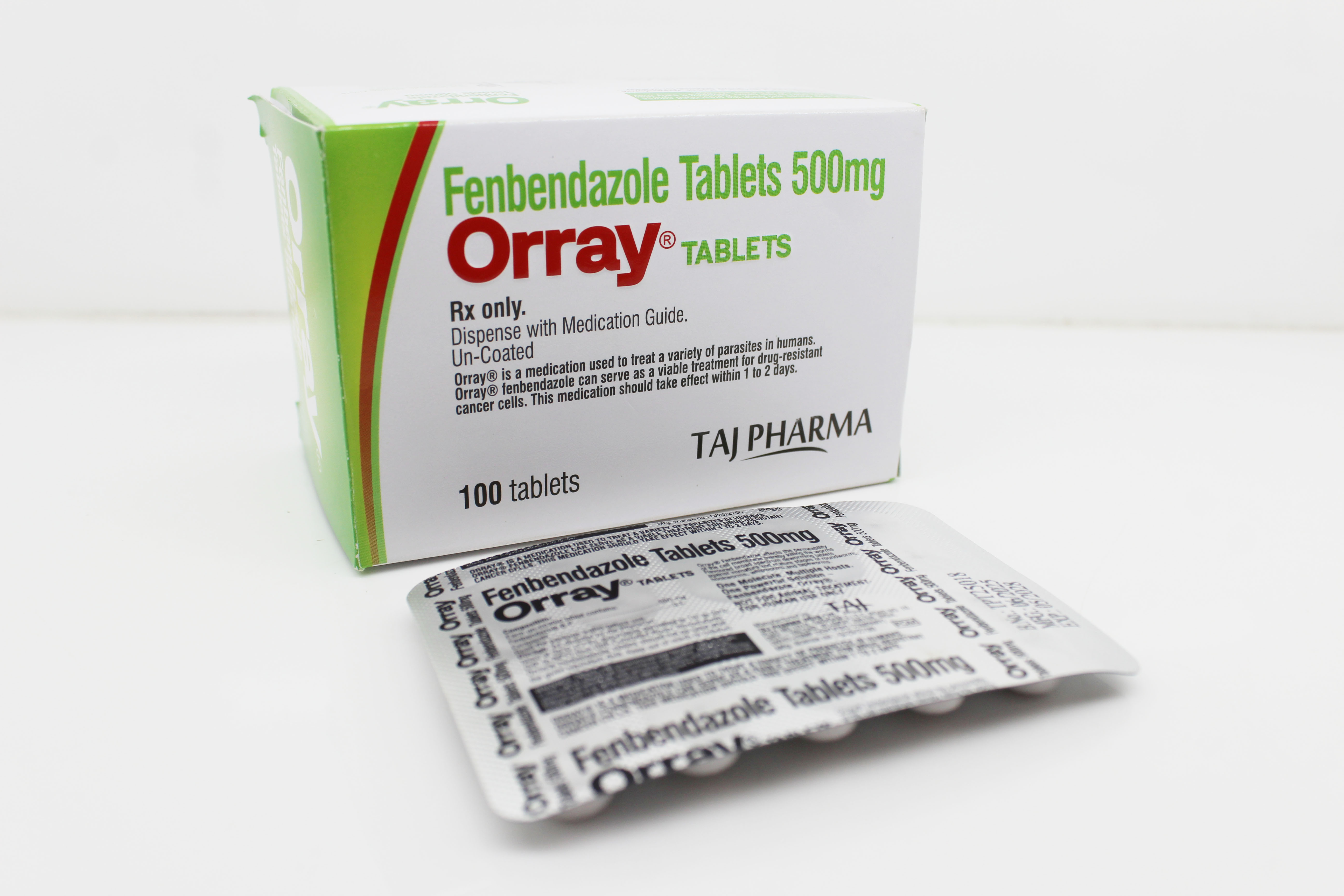 Fenbendazole Tablets 500mg - Fenbendazole Tablets 500mg Manufacturers India, Suppliers manufactured by Taj Pharma India for global export